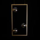 Pendente Orbit Dourado e Champagne 3 Globos Vidro PDH1557CHDO Studioluce ST2661-Studioluce-Starlumen