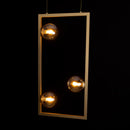 Pendente Orbit Dourado e Champagne 3 Globos Vidro PDH1557CHDO Studioluce ST2661-Studioluce-Starlumen