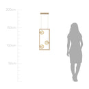 Pendente Orbit Dourado e Champagne 3 Globos Vidro PDH1557CHDO Studioluce ST2661-Studioluce-Starlumen