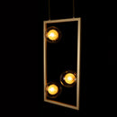 Pendente Orbit Dourado e Transparente 3 Globos Vidro PDH1557TRDO Studioluce ST2661-Studioluce-Starlumen