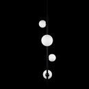 Pendente Orbit Preto 4 Globos Esferas PDH1530BRPT Studioluce ST2663-Studioluce-Starlumen