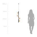 Pendente Orbit Preto e Champagne 4 Globos Esferas PDH1530CHPT Studioluce ST2663-Studioluce-Starlumen