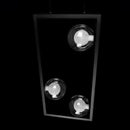 Pendente Orbit Preto e Transparente 3 Globos Vidro PDH1557TRPT Studioluce ST2661-Studioluce-Starlumen