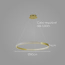 Pendente Othon Ouro Anel 80cm LED ZR147-GD Starlux ST2639-Starlux-Starlumen