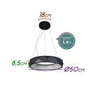 Pendente Otto 50cm 30w Branco Quente Zr091-RP-BK Starlux ST2371-Starlux-Starlumen