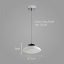 Pendente Petra 17cm LED Branco Quente ZR103-CH Starlux ST2581-Starlux-Starlumen