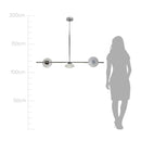 Pendente Petra Cromo e Fosco ZR106 L120xh17cm LED 12W 2700k Starlux ST2584-Starlux-Starlumen