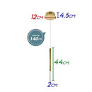 Pendente Petra LED 2W Cristal Bella Iluminação OC001S ST1967-Bella Iluminação-Starlumen