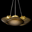 Pendente Petra Starlux 3 Cúpulas de Vidro LED 2700k ZR104-AGD ST2582-Starlux-Starlumen