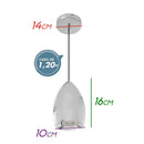 Pendente Pin Bella Gota Metalizado Cromado FH006 ST1316-Bella Iluminação-Starlumen