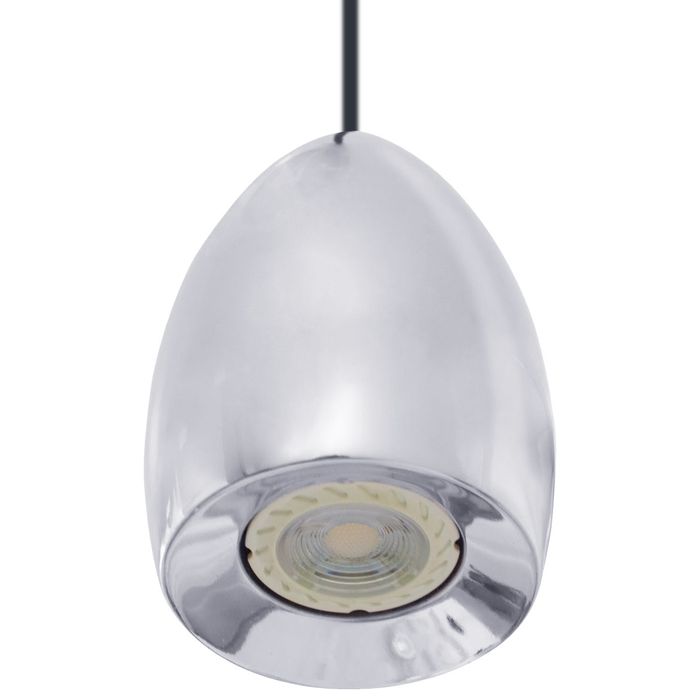 Pendente Pin Bella Gota Metalizado Cromado FH006 St1316