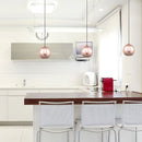 Pendente Pin Bella Iluminação Luminária Bola Metalizada P/ MR16 FH015A ST1322-Bella Iluminação-Starlumen