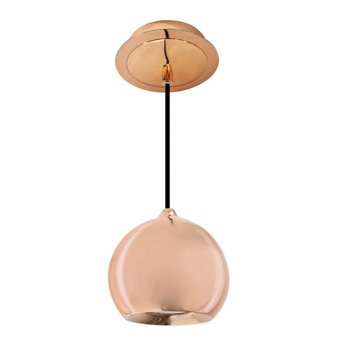 Pendente Pin Bella Iluminação Luminária Bola Metalizada Redondo Fh015A St1322