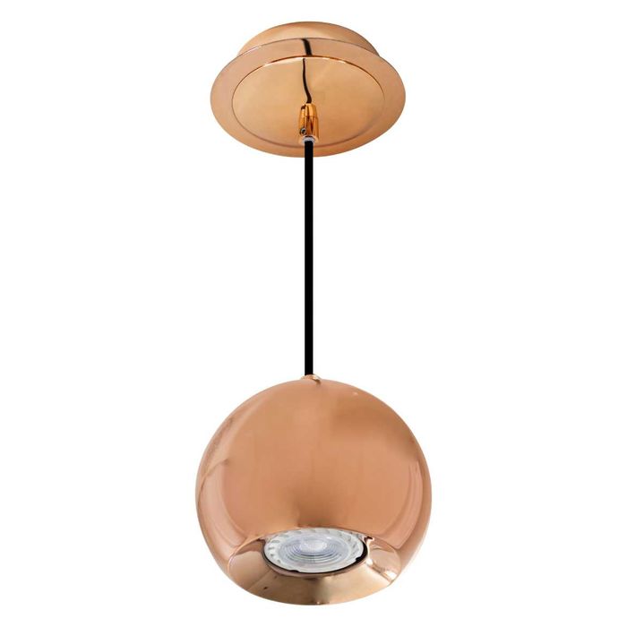 Pendente Pin Bella Iluminação Luminária Bola Metalizada Redondo Fh015A St1322