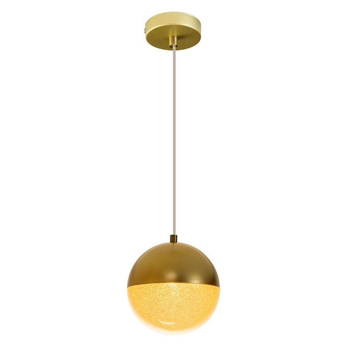 Pendente Poppy Ouro Fosco Globo 15cm para 1x G9 ZR139 Starlux ST2605