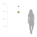 Pendente Poppy Ouro Fosco Globo 15cm para 1x G9 ZR139 Starlux ST2605-Starlux-Starlumen