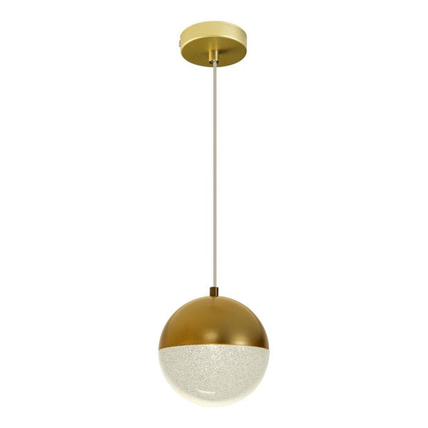 Pendente Poppy Ouro Fosco Globo 15cm para 1x G9 ZR139 Starlux ST2605-Starlux-Starlumen