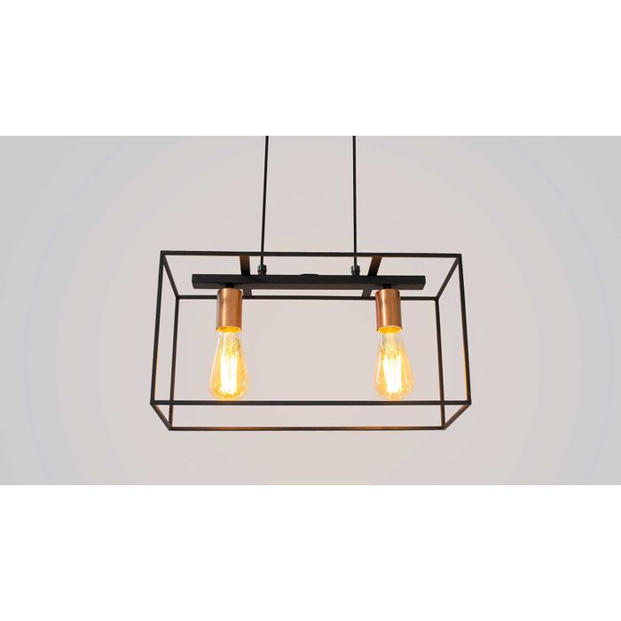 Pendente Quadra Preto Bivolt Quality Qpd1359 St1548-Quality-Starlumen