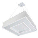 Pendente Quadrado Branco 60x60cm para 8 lâmpadas E27 St4541/62-BR-Starlumen-