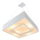 Pendente Quadrado Branco 60x60cm para 8 lâmpadas E27 St4541/62-BR-Starlumen-