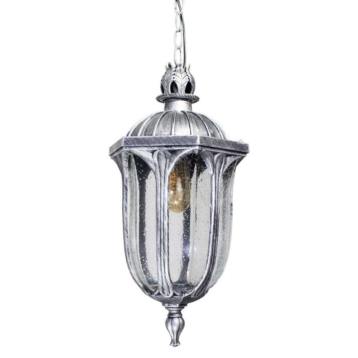 Pendente Sextavado Colonial Norwich Vintage Alumínio E Vidro E27 202EP PT St1336-Tupiara-Starlumen