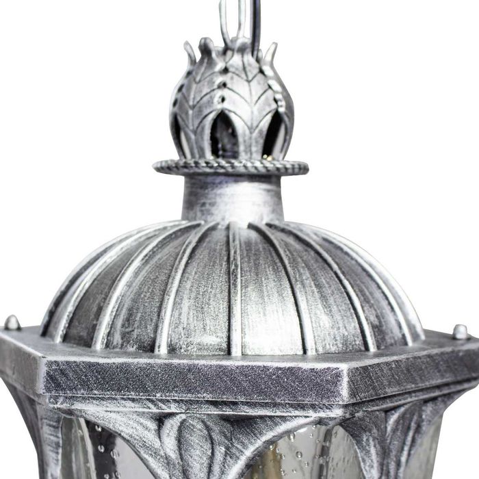 Pendente Sextavado Colonial Norwich Vintage Alumínio E Vidro E27 202EP PT St1336-Tupiara-Starlumen