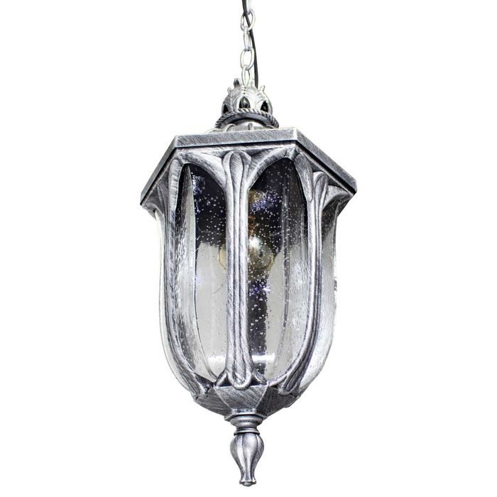 Pendente Sextavado Colonial Norwich Vintage Alumínio E Vidro E27 202EP PT St1336-Tupiara-Starlumen