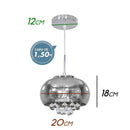 Pendente Soho Cromado Transparente 20cm 1xG9 Bella PD007CR ST482-Bella Iluminação-Starlumen