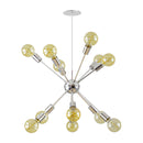 Pendente Sputnik Atom para 12 lâmpadas E27 Cromado PD-4965/12-CB ST598-Starlumen-