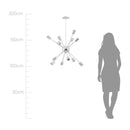 Pendente Sputnik Atom para 12 lâmpadas E27 Cromado PD-4965/12-CB ST598-Starlumen-