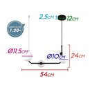 Pendente Stato 4 Globos de Vidro P/ Lâmpada G9 PD1326PT-BR St1934-Quality-Starlumen