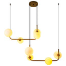 Pendente Stato em Metal e 8 globos de Vidro p/ G9 PD1327BZ-BR ST1898-Quality-Starlumen