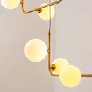 Pendente Stato em Metal e 8 globos de Vidro p/ G9 PD1327BZ-BR ST1898-Quality-Starlumen