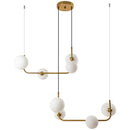 Pendente Stato em Metal e 8 globos de Vidro p/ G9 PD1327BZ-BR ST1898-Quality-Starlumen