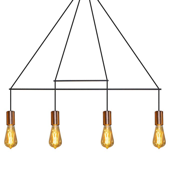 Pendente Trace Preto Bivolt Quality Qpd1353 St1549-Quality-Starlumen