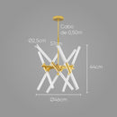 Pendente Tube Hastes Dourado P/ 12x G9 OR1190 Orluce ST2685-Starlumen-