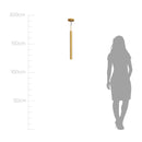 Pendente Tubo Cilindro Dourado em Alumínio para LED MR11 ST642-Starlumen-