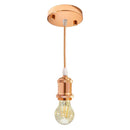 Pendente Tubo Cilindro Metal Soquete E27 Cordão DS2342 St1374-Rosé-Starlumen-