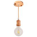 Pendente Tubo Cilindro Metal Soquete E27 Cordão DS2342 St1374-Rosé-Starlumen-
