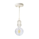 Pendente Tubo Cilindro Metal Soquete E27 Cordão DS2344 St1374-Branco-Starlumen-