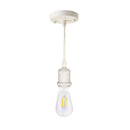 Pendente Tubo Cilindro Metal Soquete E27 Cordão DS2344 St1374-Branco-Starlumen-