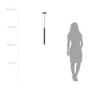 Pendente Tubo Cilindro Preto em Alumínio para LED MR11 ST642-Starlumen-