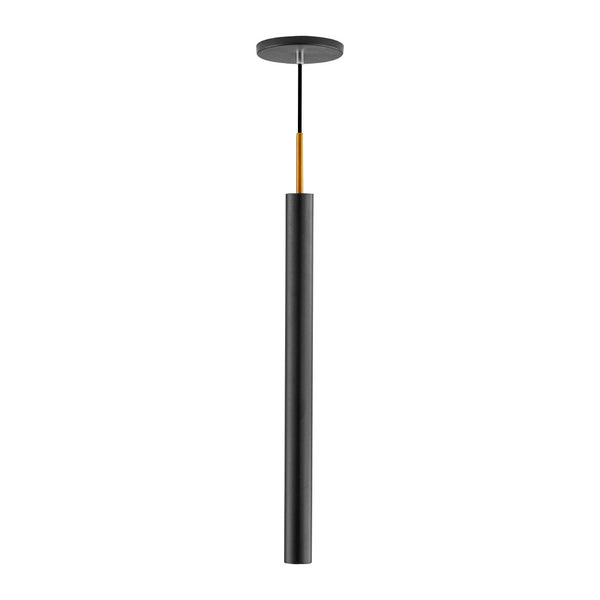 Pendente Tubo Cilindro Preto em Alumínio para LED MR11 ST642-Starlumen-