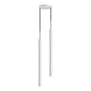 Pendente Tubo Duplo Alumínio P/ Lâmpada Mr11 Gu10 St1697 - Branco-Starlumen-