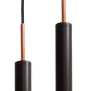 Pendente Tubo Duplo Alumínio P/ Lâmpada Mr11 Gu10 St1697 - Preto-Starlumen-