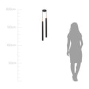 Pendente Tubo Duplo Alumínio P/ Lâmpada Mr11 Gu10 St1697 - Preto-Starlumen-