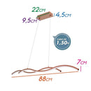 Pendente Twine LED Arcos Cobre 15W 3000K Quality QPD1339CO St1348-Quality-Starlumen