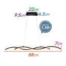 Pendente Twine LED Arcos Preto 15W 3000K Quality QPD1339PT St1348-Quality-Starlumen