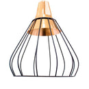 Pendente Vou Aramado Metal Preto com Cobre FO009E Bella ST2642-Bella Iluminação-Starlumen