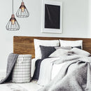 Pendente Vou Aramado Metal Preto com Cobre FO009E Bella ST2642-Bella Iluminação-Starlumen